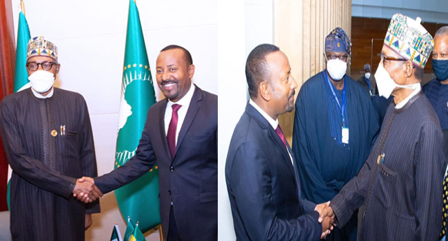 Africa Needs Stronger, Better Leadership To Grow "“ Buhari, Abiy Ahmed Agree At AU