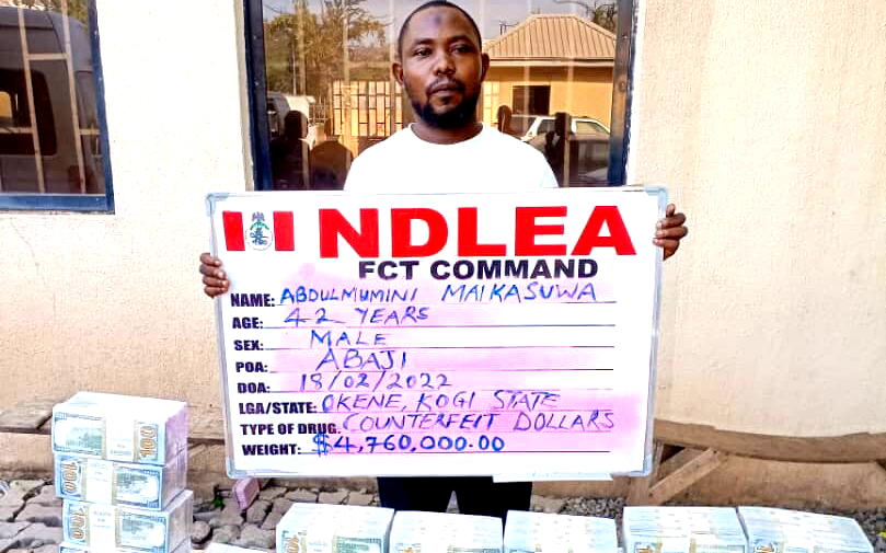 NDLEA intercepts $4.7million counterfeit cash in Abuja