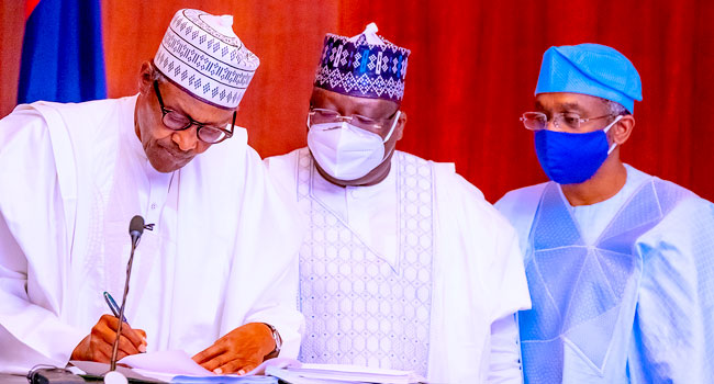 Buhari's Full Speech At Signing Of Electoral Act Amendment Bill