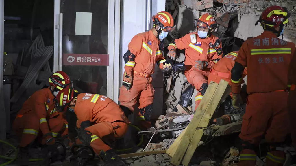Two dead in central China building collapse
