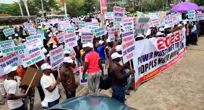 Group Protests At PDP Secretariat, Demands Zoning Of Presidency To South