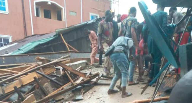 One Dead As Three-Storey Building Collapses In Lagos During Rainfall